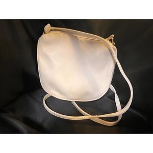 LIZ Liz Claiborne Bone White Zippered Crossbody.